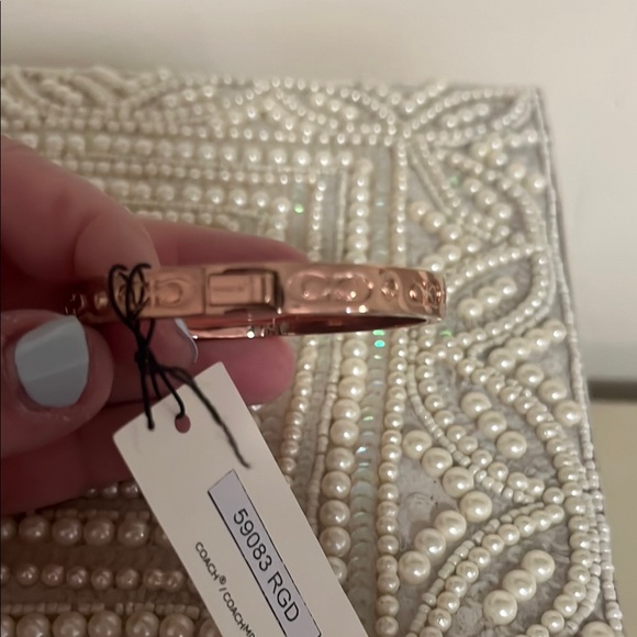 Coach Rose Gold Bangle Bracelet - Picture 3 of 5